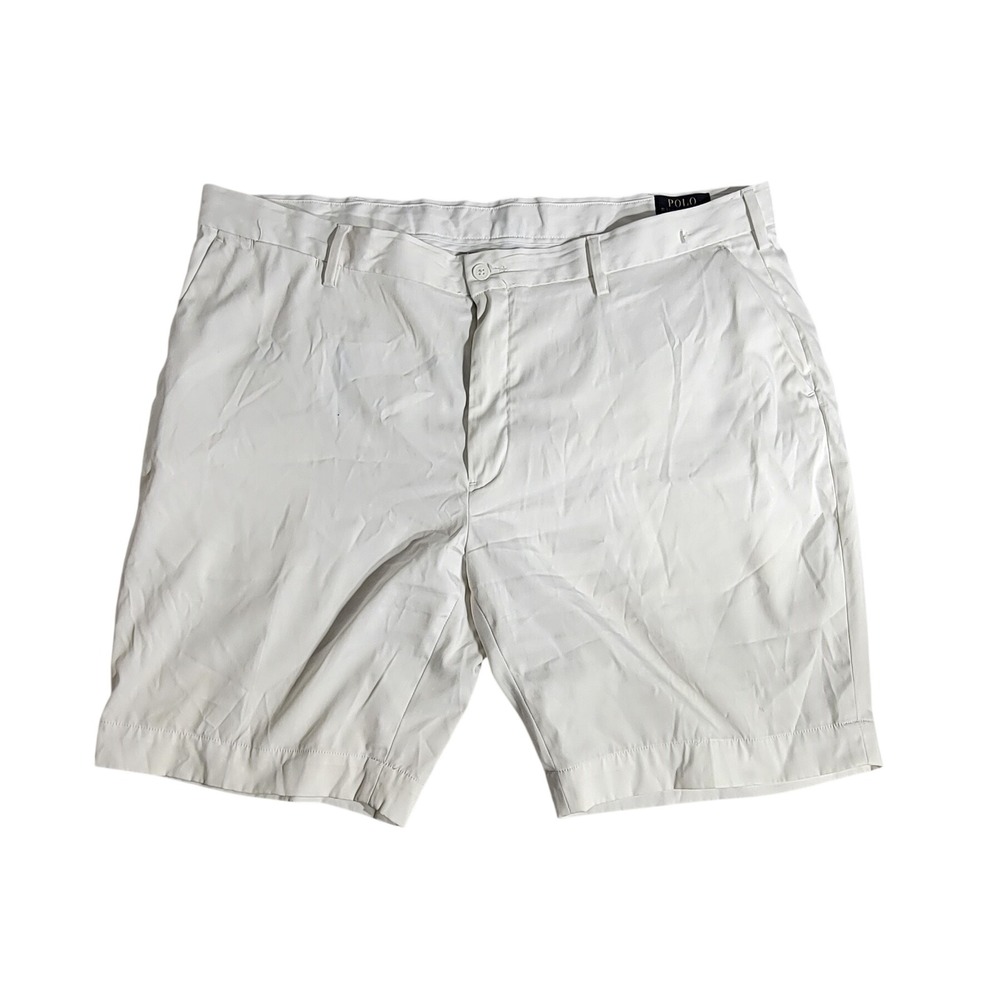 Polo Ralph Lauren Performance Shorts Mens 42 White Stretch Classic Fit Golf